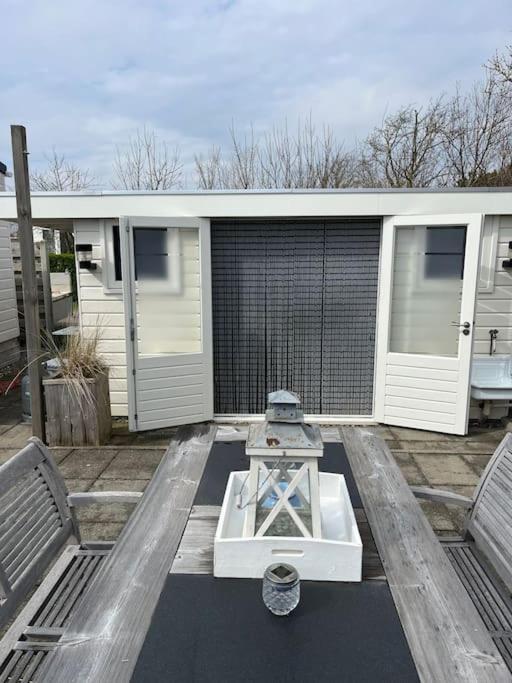 Chalet + Tiny House Nabij Strand بيتين المظهر الخارجي الصورة